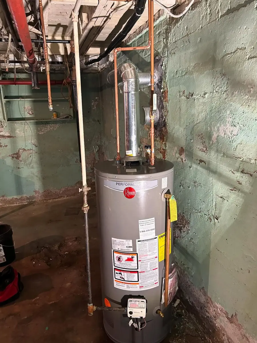 New 40-gallon atmospheric water heater