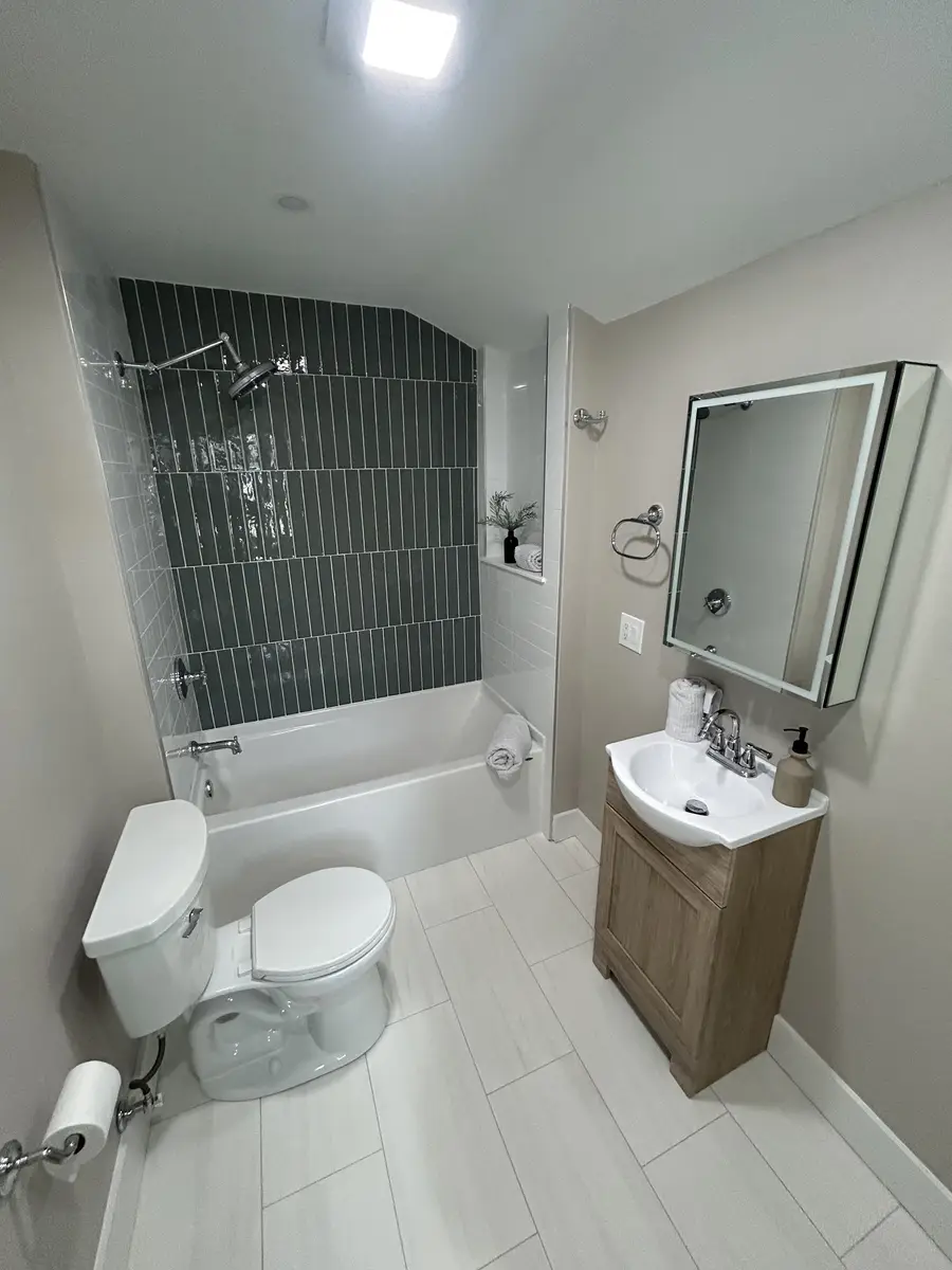 Dark Tile Bathroom, photo 1 of 1